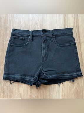 Madewell Black Cutoff Denim Shorts
